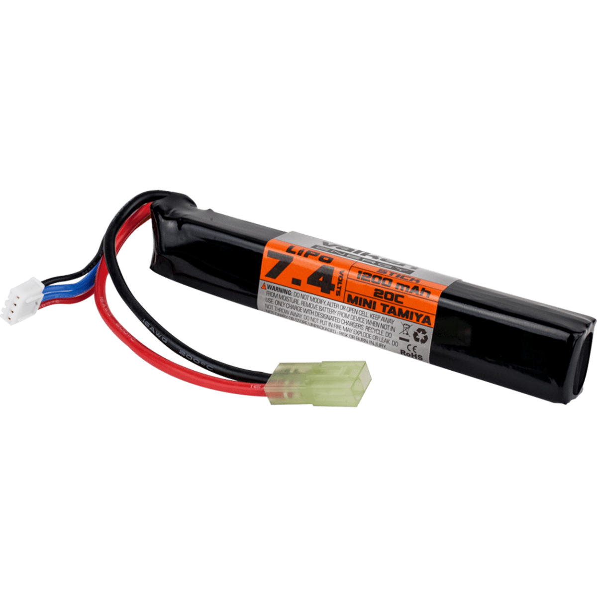 Valken Battery LiPo 7.4v 1200mAh 20c Stick Style