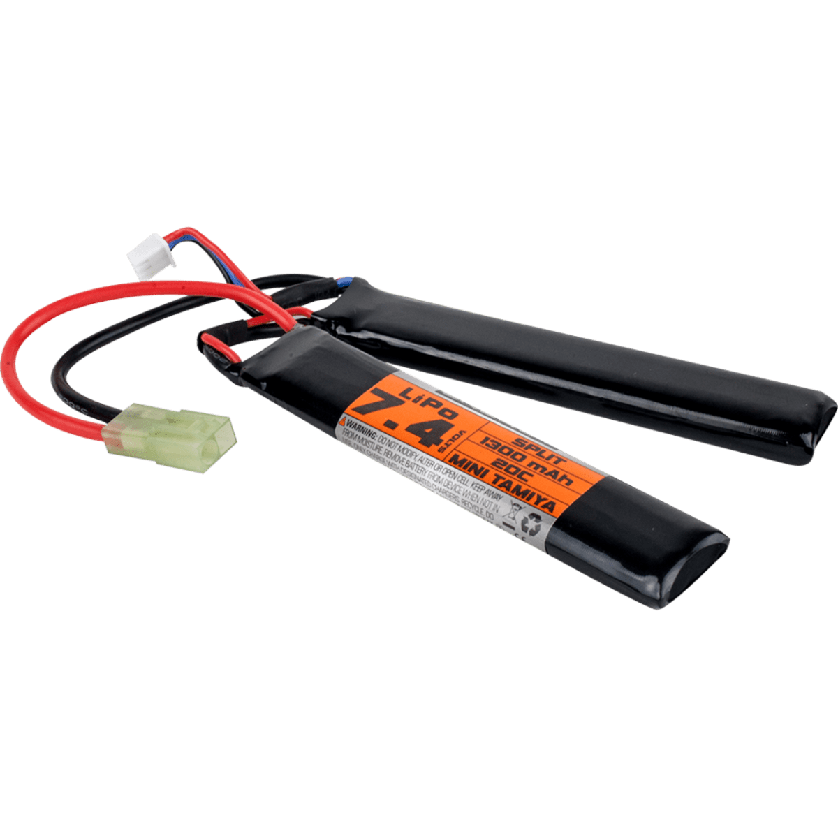 Valken Battery LiPo 7.4V 1300mAh 30C 2 Split