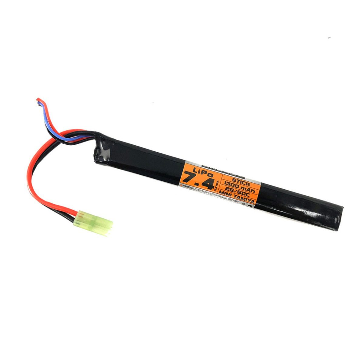 Valken Battery LiPo 7.4V 1300mAh 25/50c Stick